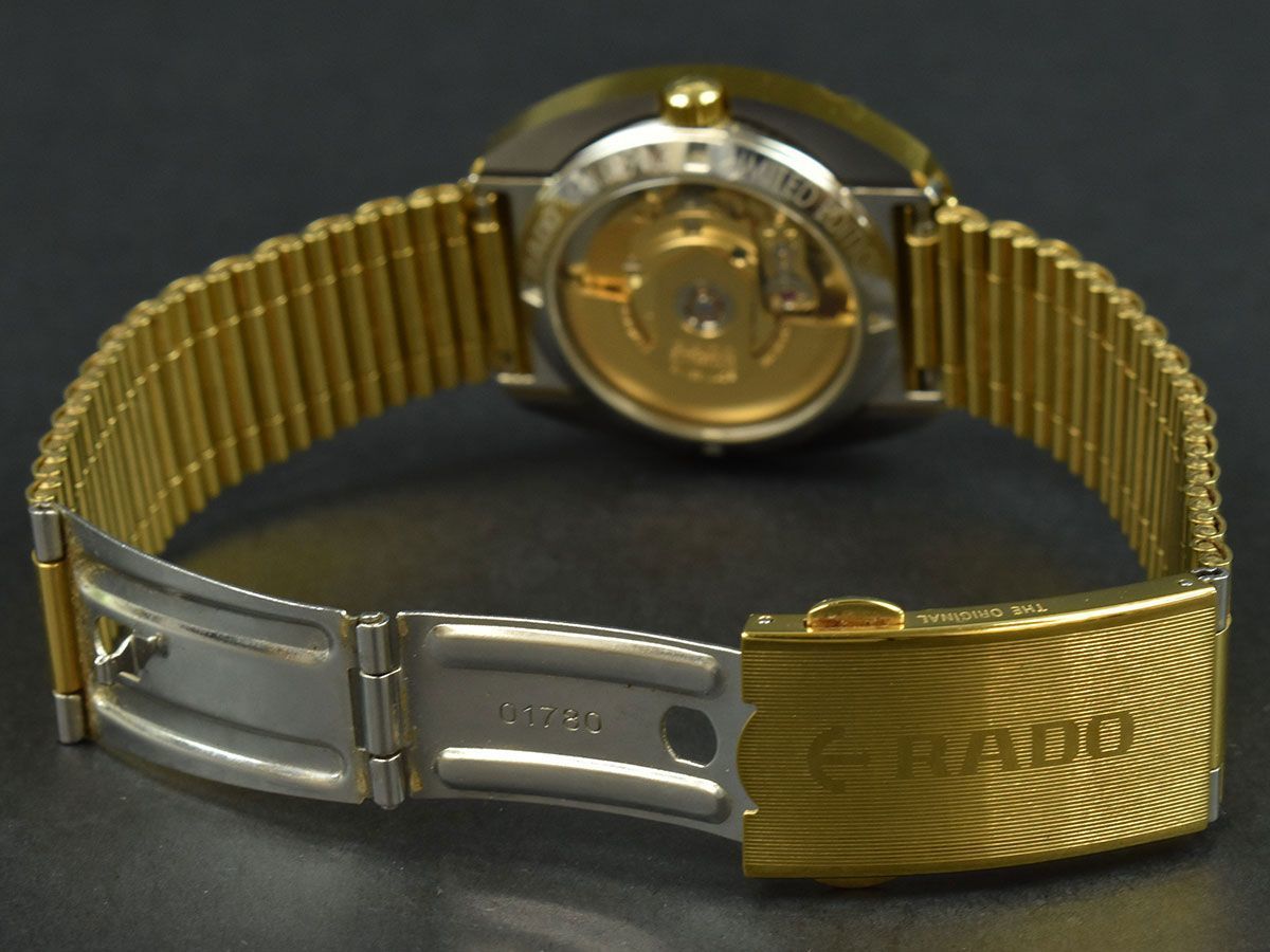 F1141☆動作確認済 RADO ラドー ダイヤスター ダイアスター ジュビリー 腕時計 自動巻 デイデイト 648.0590.3 GP ゴールド メンズ/ D_画像8