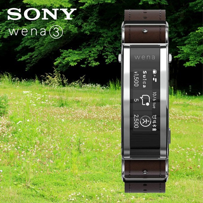 新品 正規品 SONY ソニー wena 3 rubber Black ウェナ3スリー メンズ