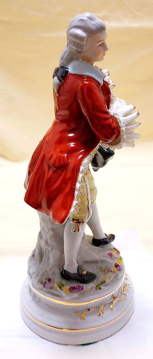 イタリア製 Demainドマン HAND CRAFTED 洋風陶器紳士人形 置物 イタリア製 Demainドマン HAND CRAFTED 洋風陶器紳士人形 置物