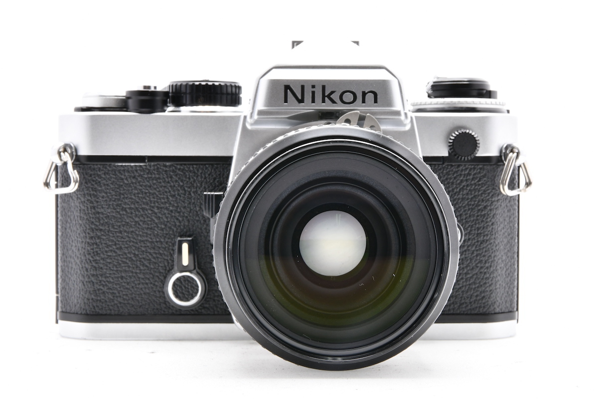 NIKON FE シルバー + AI NIKKOR 35mm F2 ニコン フィルムカメラ MF一眼レフカメラ 広角単焦点レンズ ■02320_画像1