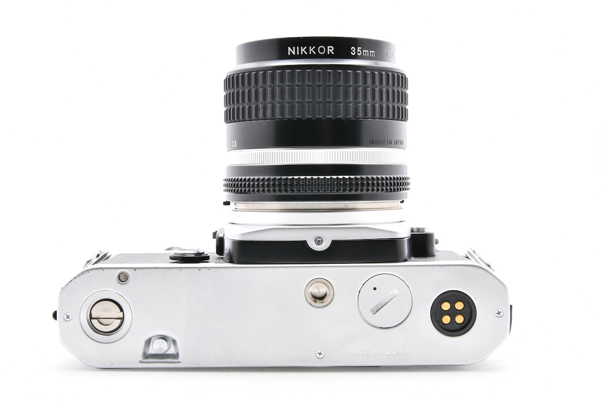 NIKON FE シルバー + AI NIKKOR 35mm F2 ニコン フィルムカメラ MF一眼レフカメラ 広角単焦点レンズ ■02320_画像5