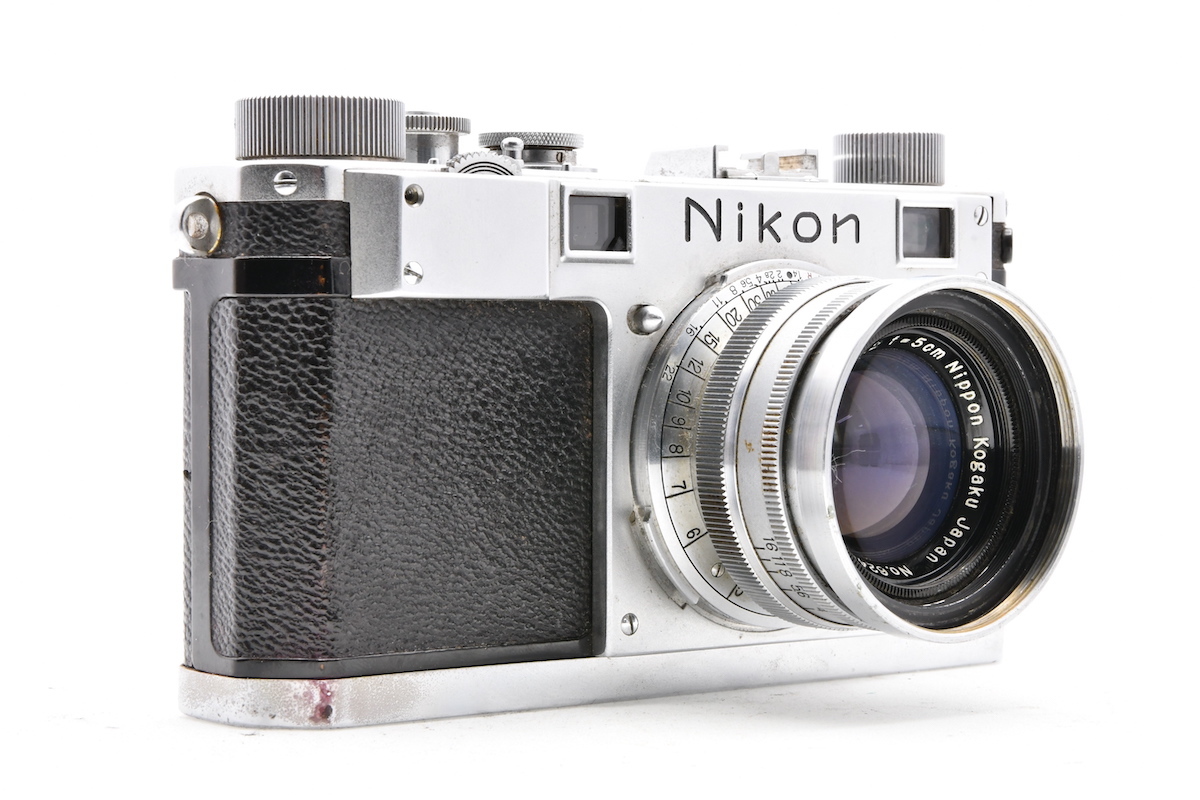 Nikon S + NIKKOR-H・C 5cm F2 フィルムカメラ MFレンジファインダー 標準単焦点 レンズセット ジャンク品 ニコン ■02887_画像2