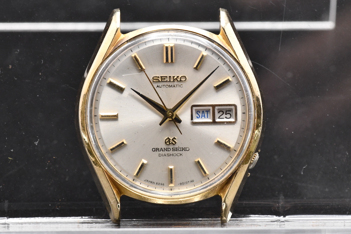 SEIKO GS DIASHOCK Ref 6246-9001 CAP GOLD グランドセイコー メダリオン メンズ デイデイト 自動巻き 腕時計 ジャンク ■02893_画像1