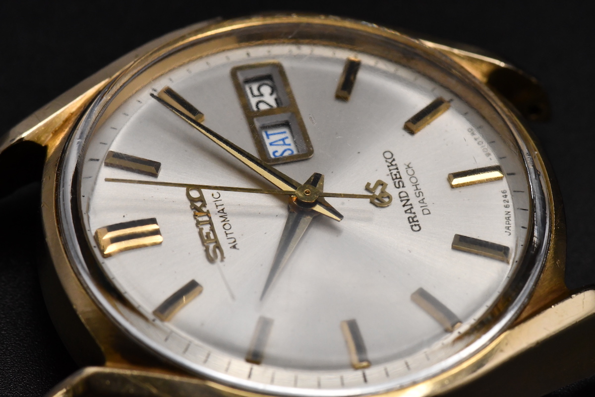 SEIKO GS DIASHOCK Ref 6246-9001 CAP GOLD グランドセイコー メダリオン メンズ デイデイト 自動巻き 腕時計 ジャンク ■02893_画像9