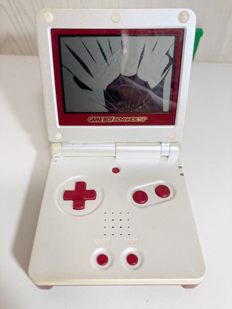 ゲームボーイアドバンスSP】任天堂 GBA 画面割れ ジャンク