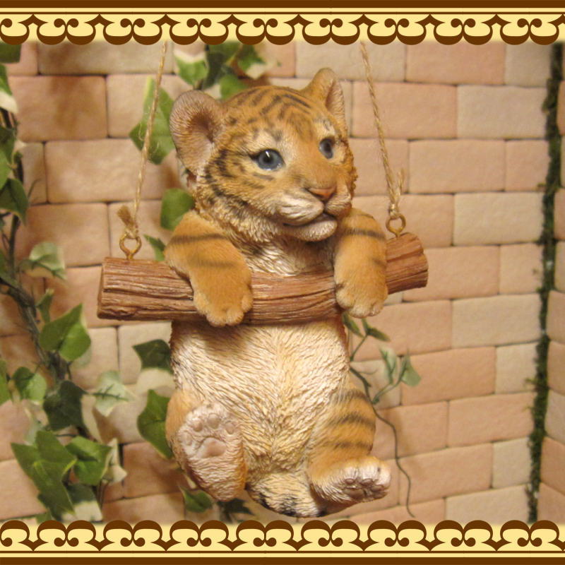  real ... ornament swing Tiger tiger. objet d'art ... main .. thing ornament garden veranda art 