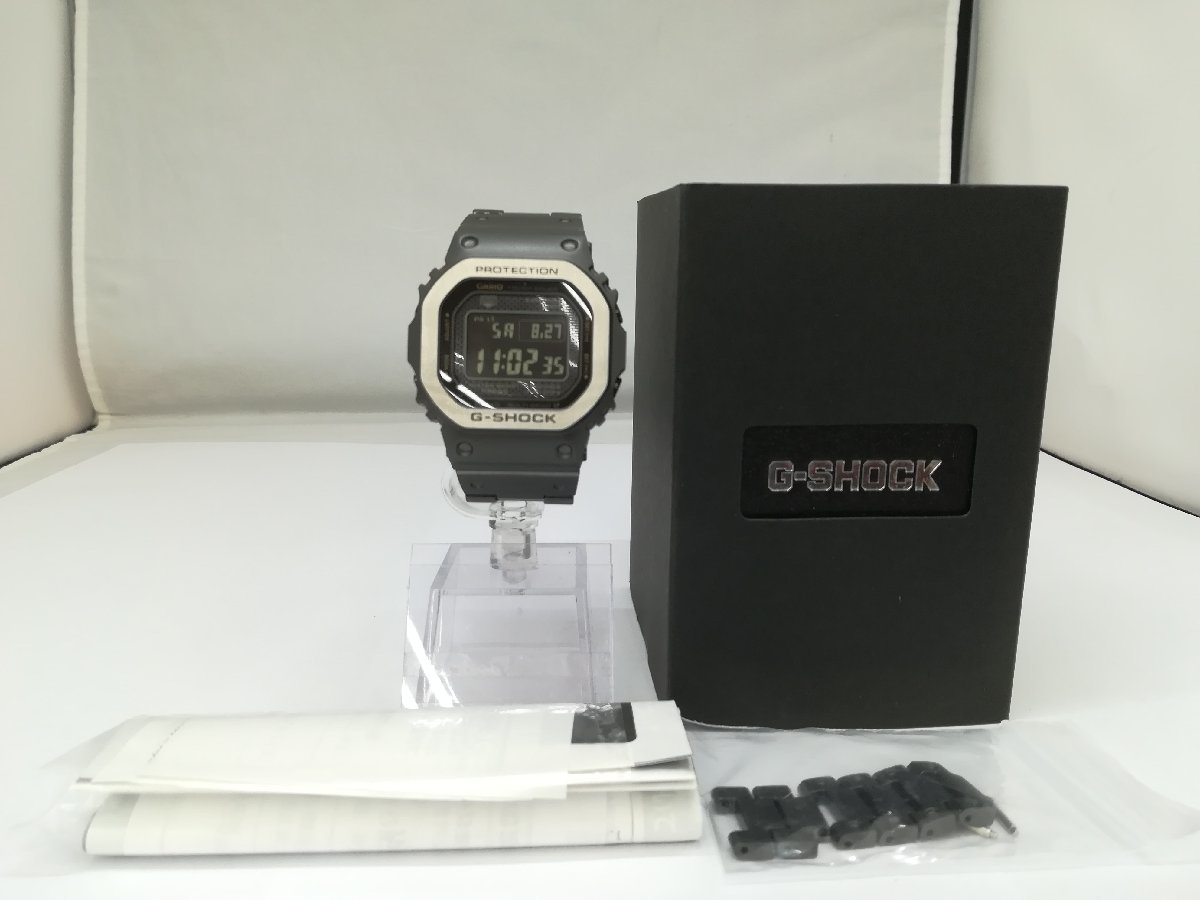 定番の中古商品 【腕時計】CASIO　カシオ　G-SHOCK　GMW‐B5000MB‐1JF　フルメタル　クオーツ式　デジタル　箱・説明書付　SY02-MB5 その他