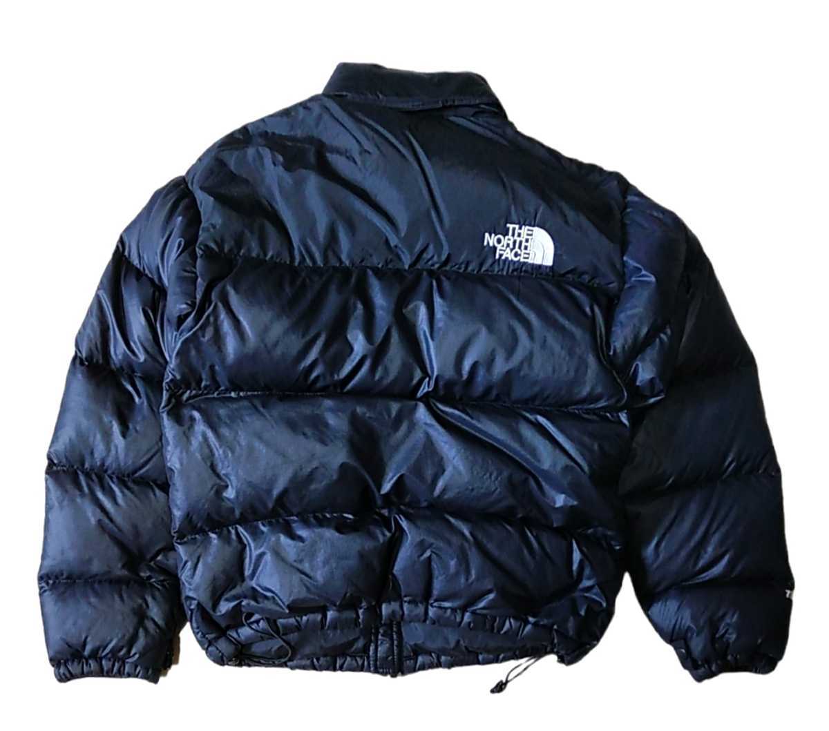 THE NORTH FACE 人気 ノースフェイス 90s ヌプシダウンジャケット ロゴ刺繍 S ブラック
