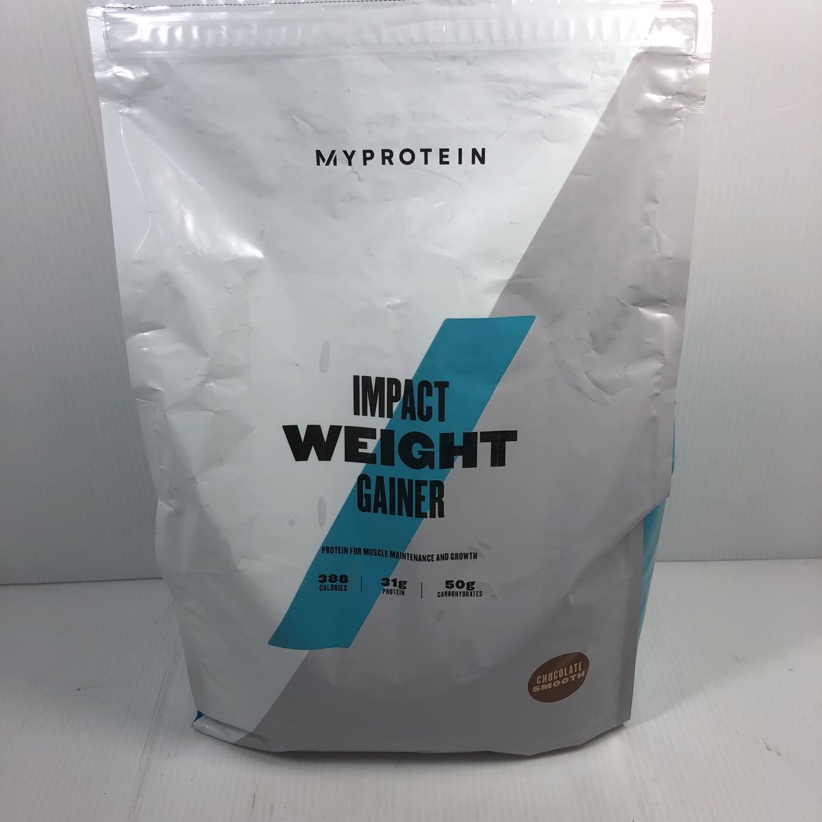 破れあり 1円スタート マイプロテイン MYPROTEIN ウエイトゲイナー チョコレートスムース　5kg 新品 未開封 _画像1