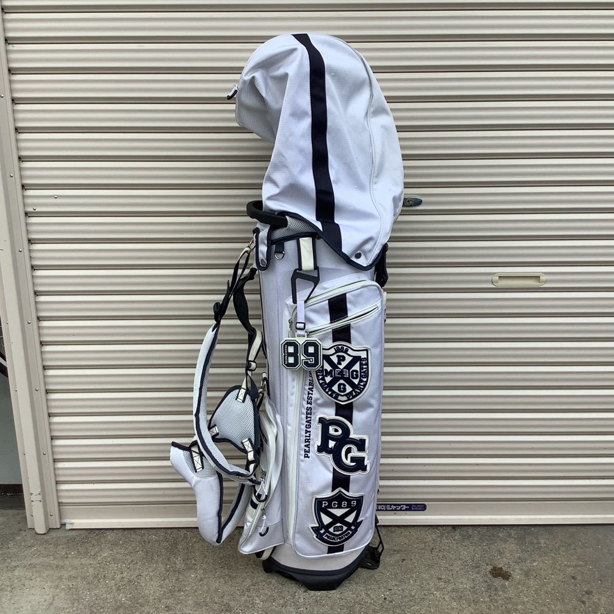 堅実な究極の PEARLY GATES WAPPEN SMILY<BR>パーリーゲイツ ワッペンスマイリースタンドバッグ発売 <BR>641-1980101 <BR> PEARLY GATES WAPPEN SMILYスタンドバッグ