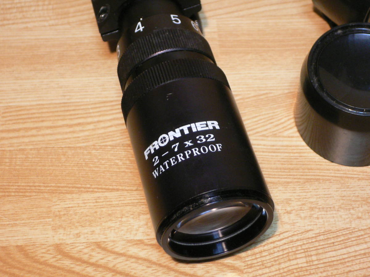 中古２点★FRONTIER ライフルスコープ 2-7×32 / MARUI PRO-SCOPE 3×20_画像4