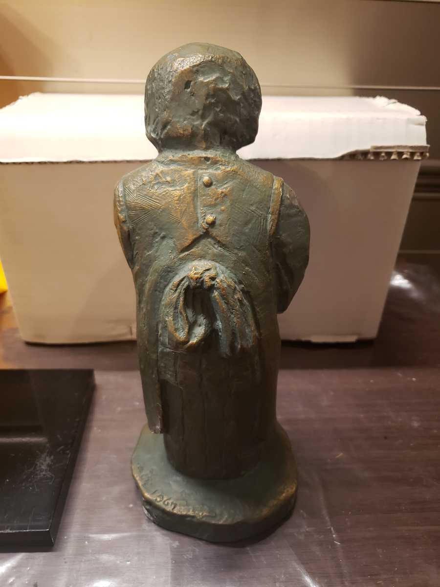 高岡銅器 北村西望作 喜ぶ少女 ブロンズ 金属工芸 置物 箱付 | www