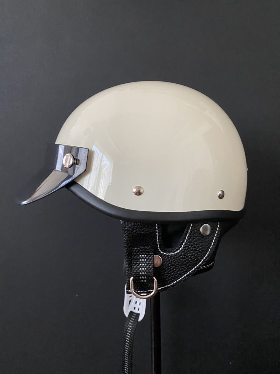 ハーフヘルメット XL ショーティ アイボリー BELL BUCO ハーレー
