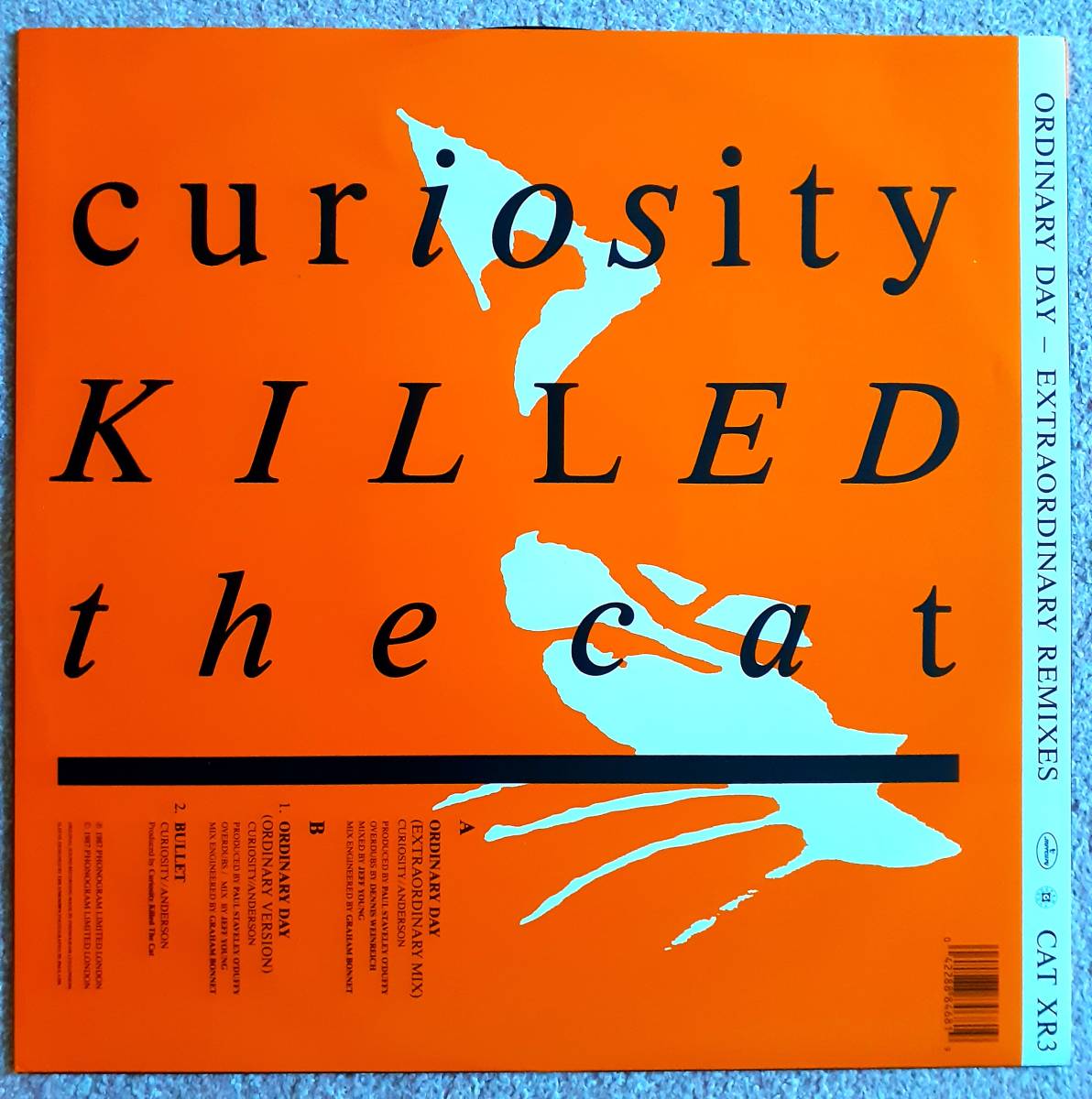 美盤　Curiosity Killed The Cat　キュリオシティ・キルド・ザ・キャット　Ordinary Day (Twelve Inch Extraordinary Remixes)　12” _画像2