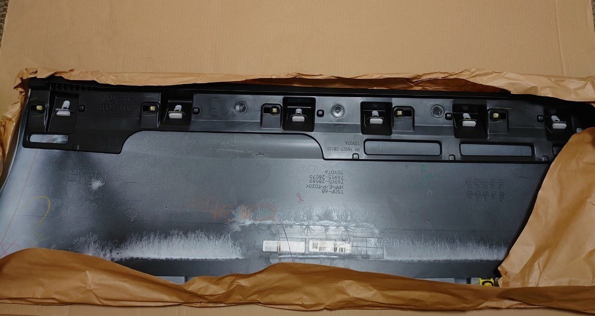トヨタ ヴォクシー 左スライドドア マッドガード zrr80 ヴォクシー80 右スライドドアサイドマッドガード|Yahoo!フリマ