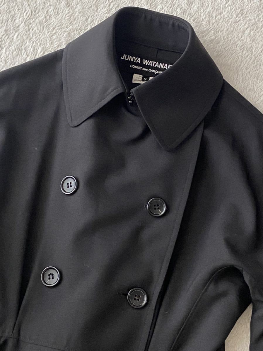 美品 JUNYA WATANABE COMME des GARCONS sizeS ブラックダブルコート