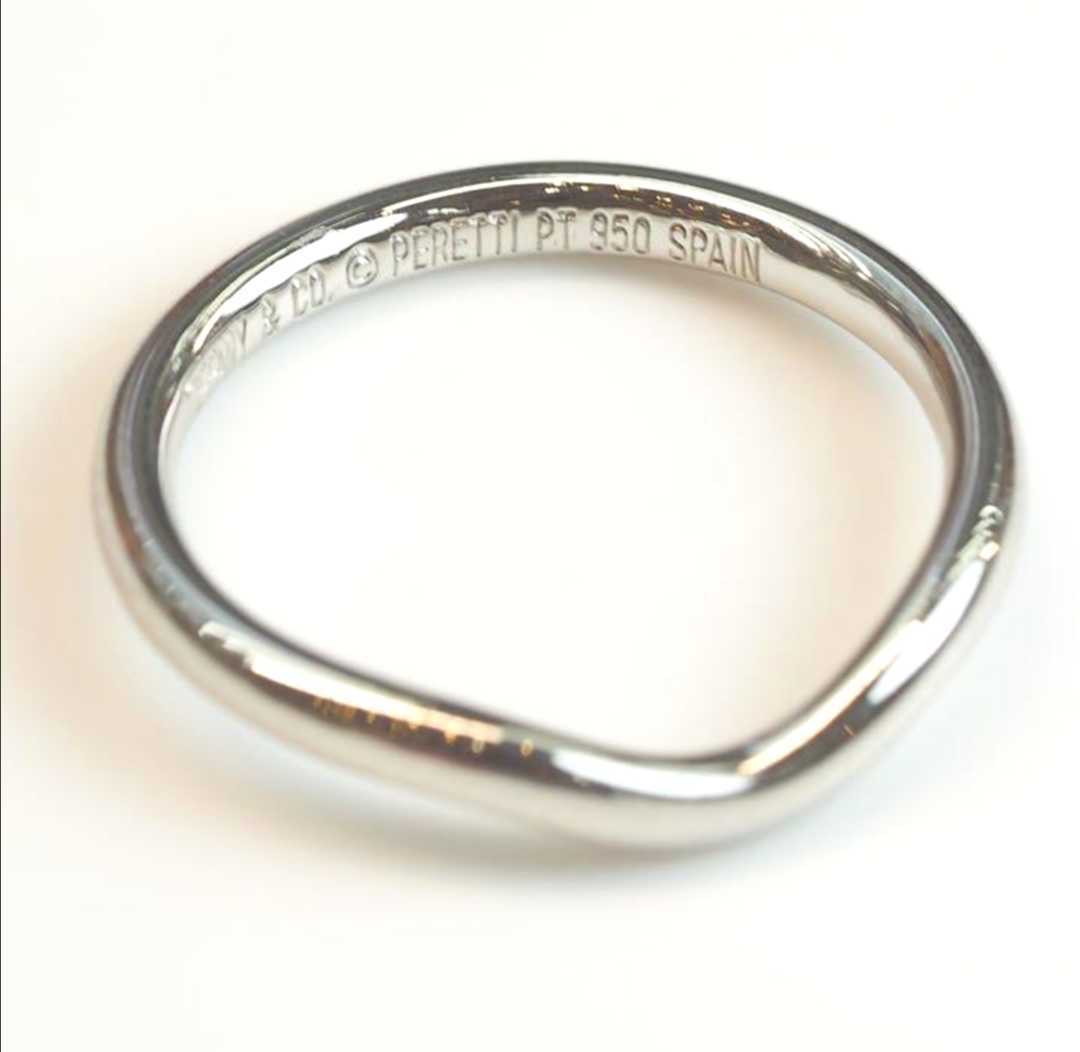 【予約】アクセサリーTIFFANY&Co. ティファニー Pt950カーブドバンドリング 10号 www