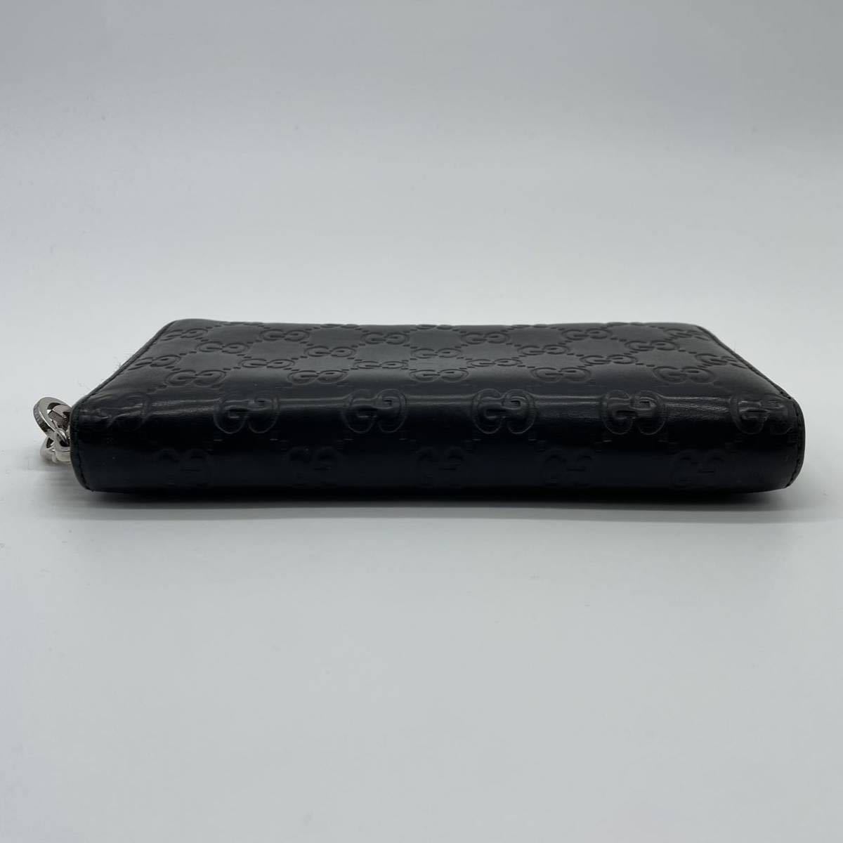 1円〜【美品】GUCCI グッチ 長財布 ラウンドジップ ラウンドファスナー