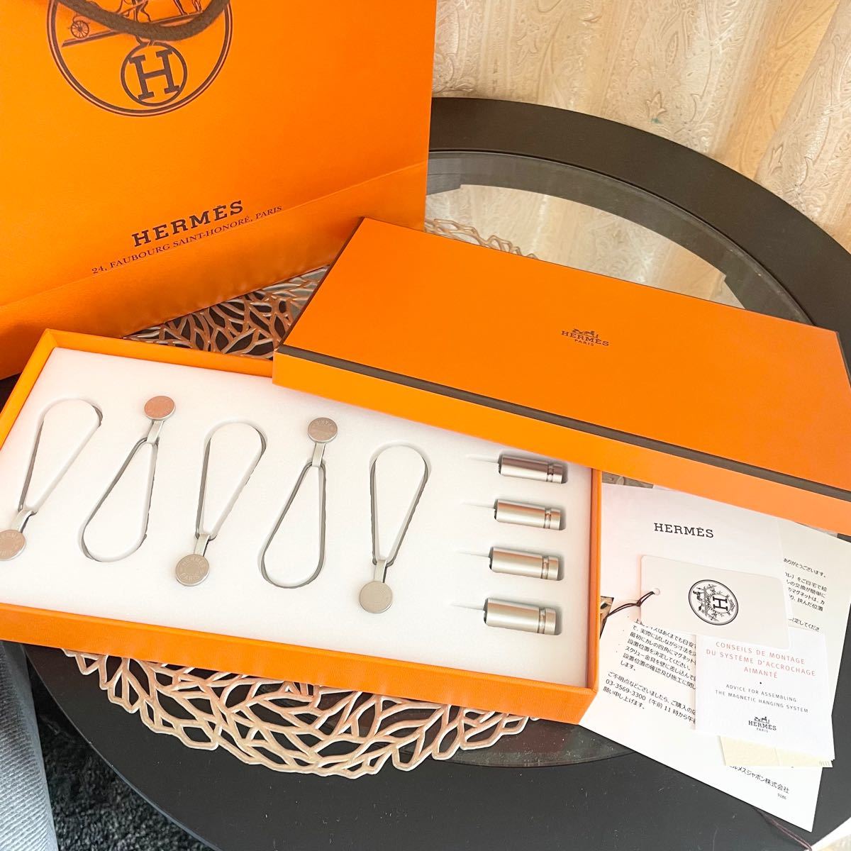 HERMES エルメス カレ ハンギングセット スカーフ ディスプレイツール