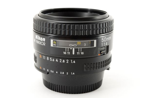 ★メタルフード付き極上完動品★ NIKON ニコン AF NIKKOR 50mm F1.4 単焦点 標準 レンズ 明るくボケ味抜群！ #031722_画像8