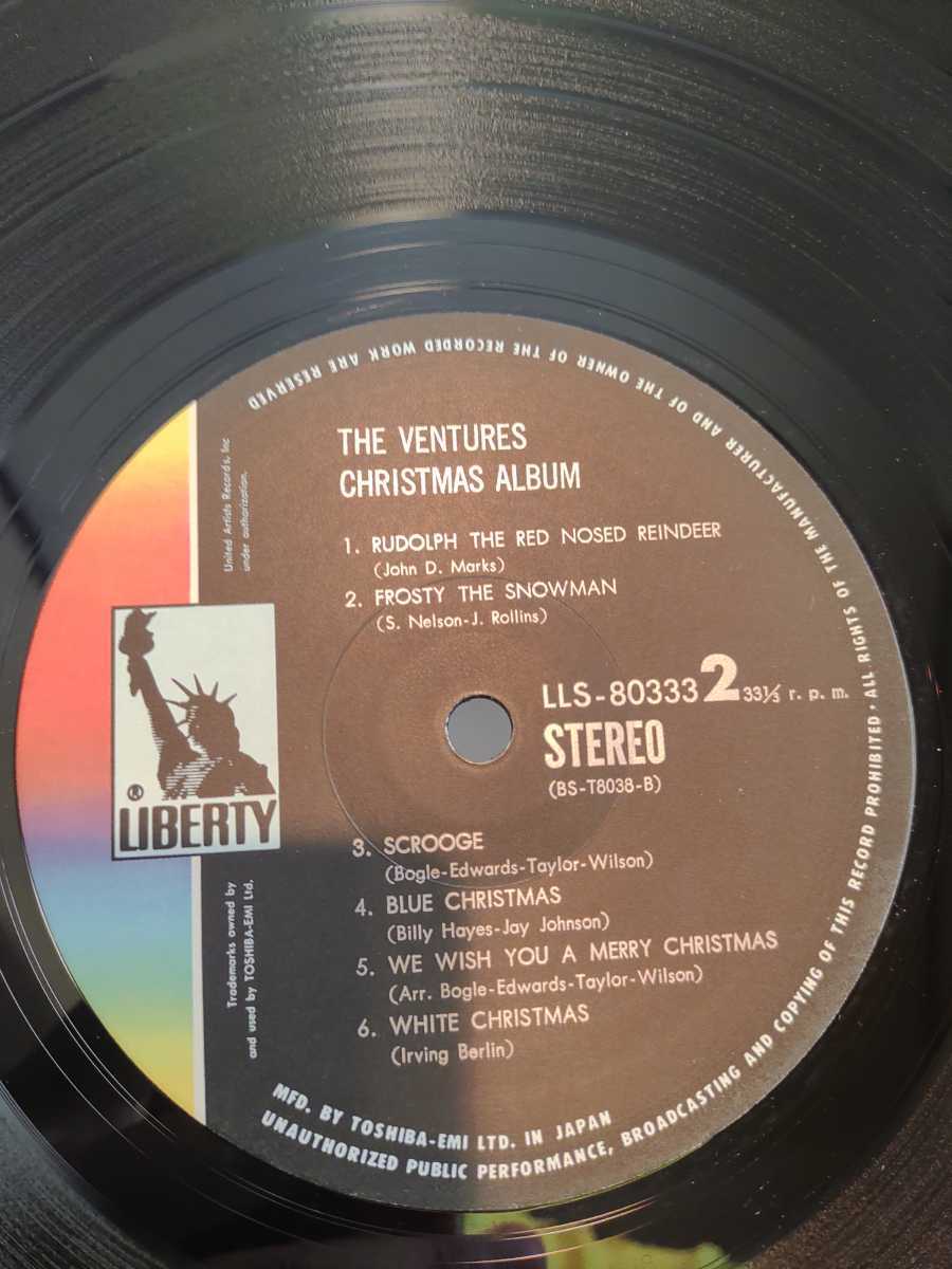 【国内盤】ベンチャーズ クリスマスアルバム THE VENTURES CHRISTMAS ALBUM / 帯付_画像3