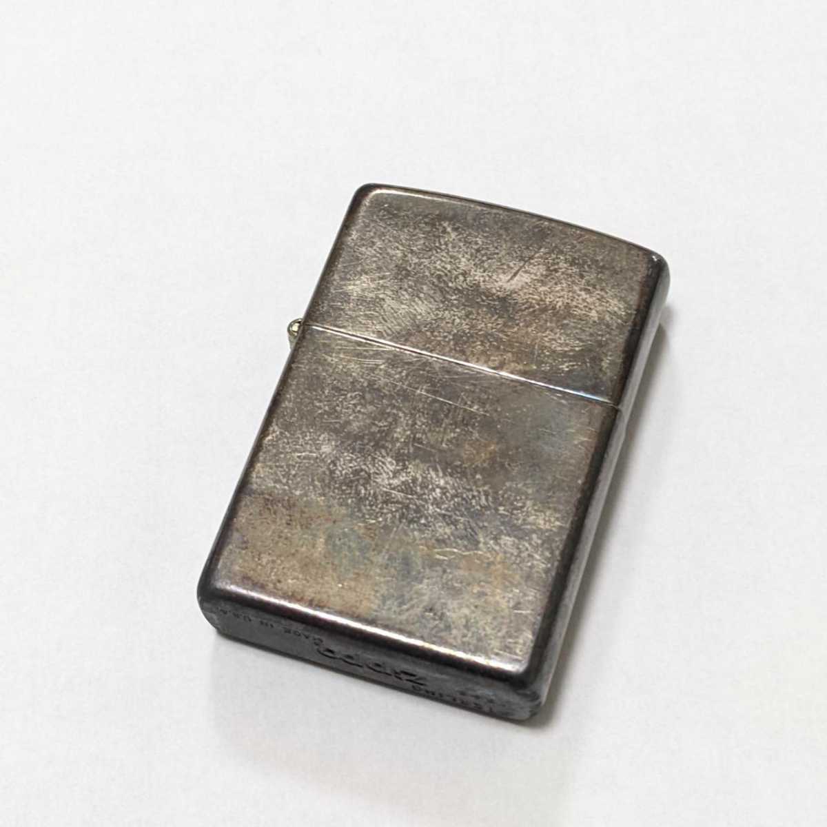 ab4-z11 ZIPPO ジッポ STERLING SILVER スターリングシルバー 1995年製/ジッポー/銀製/オイルライター