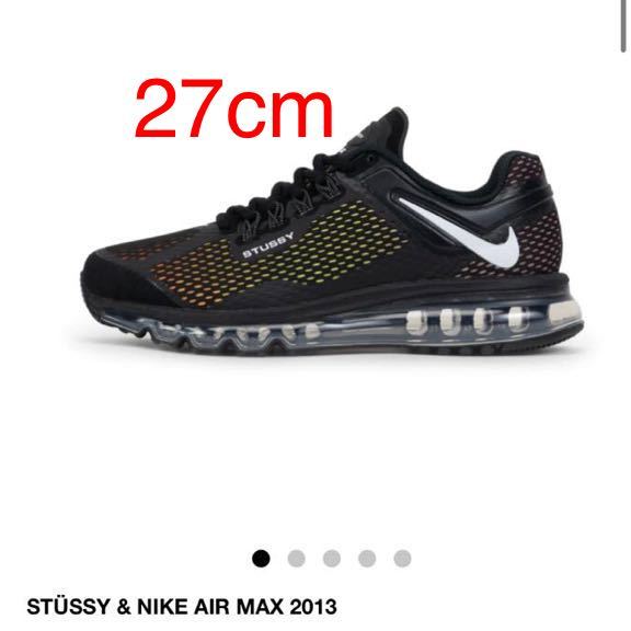 新品】27cm STSSY & NIKE AIR MAX 2013 BLACK ステューシー ナイキ