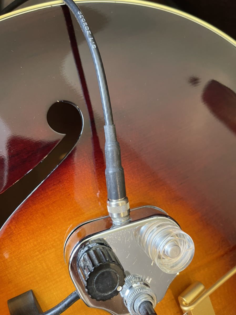 【今週限り】DeArmond Rhythm Chief 1000 シールド付き 音出し確認済み ピックアップ ディアルモンド フルアコ 3