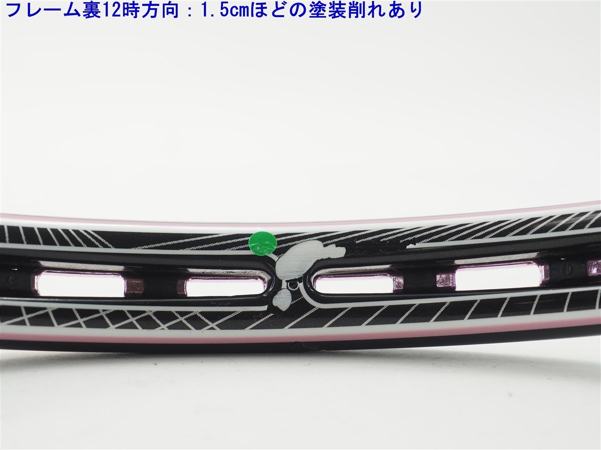 中古 テニスラケット プリンス イーエックスオースリー ピンク 105 2011年モデル【トップバンパー割れ有り】 (G2)PRINCE EXO3 PINK 105 20_画像10