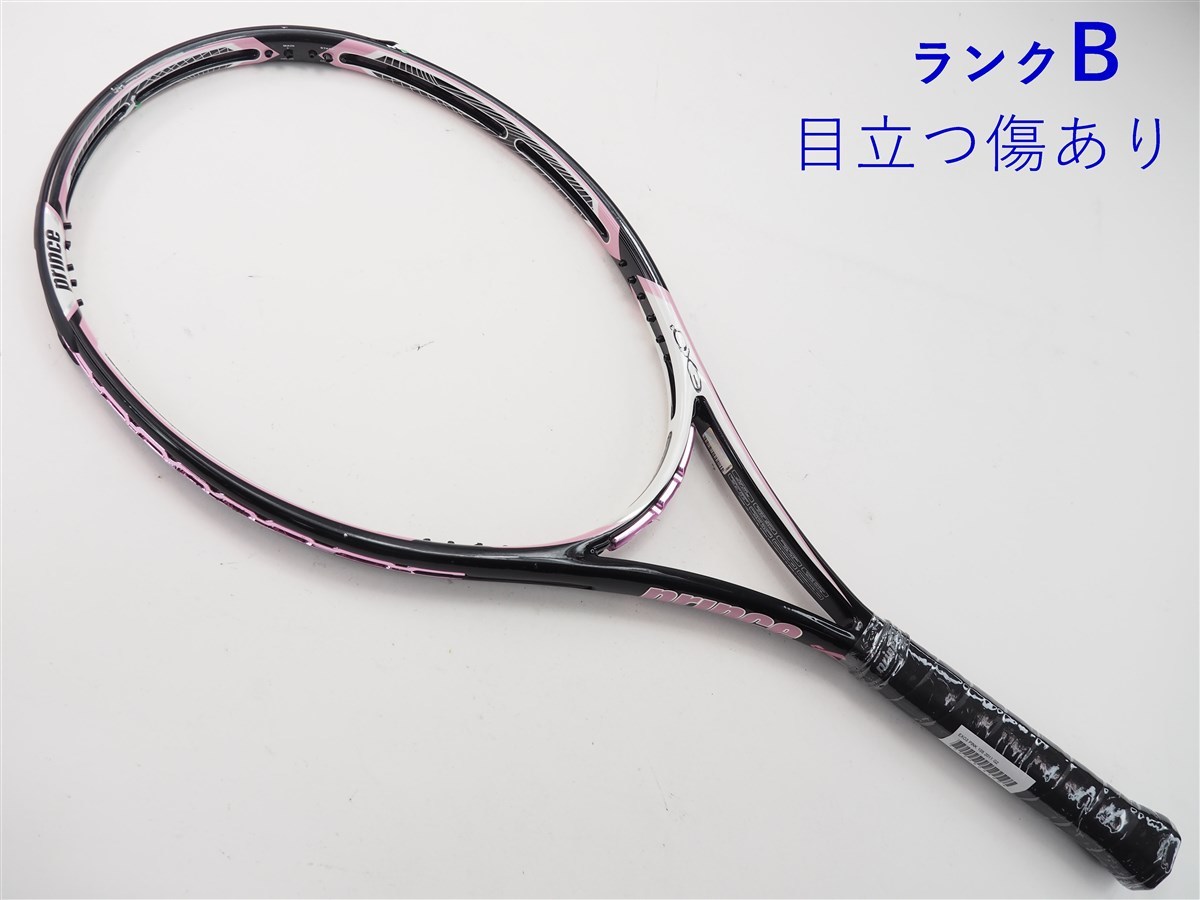 中古 テニスラケット プリンス イーエックスオースリー ピンク 105 2011年モデル【トップバンパー割れ有り】 (G2)PRINCE EXO3 PINK 105 20_画像1