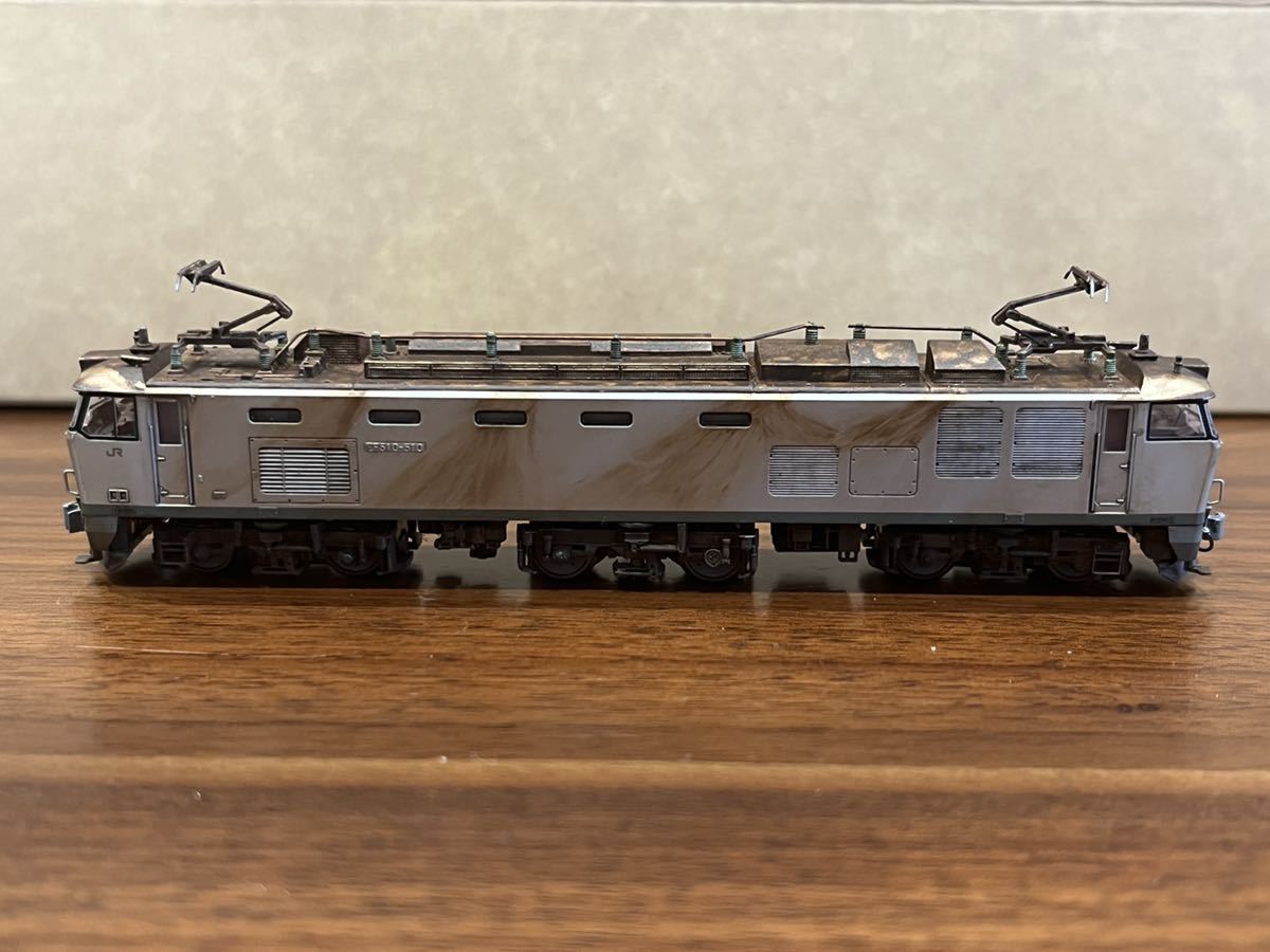 EF510 - 510 KATO 3065-5 元カシオペア色 ウェザリング加工 精密加工 TOMIX カトー トミックス Nゲージ 鉄道模型 JR貨物 貨物列車 機関車 _画像6