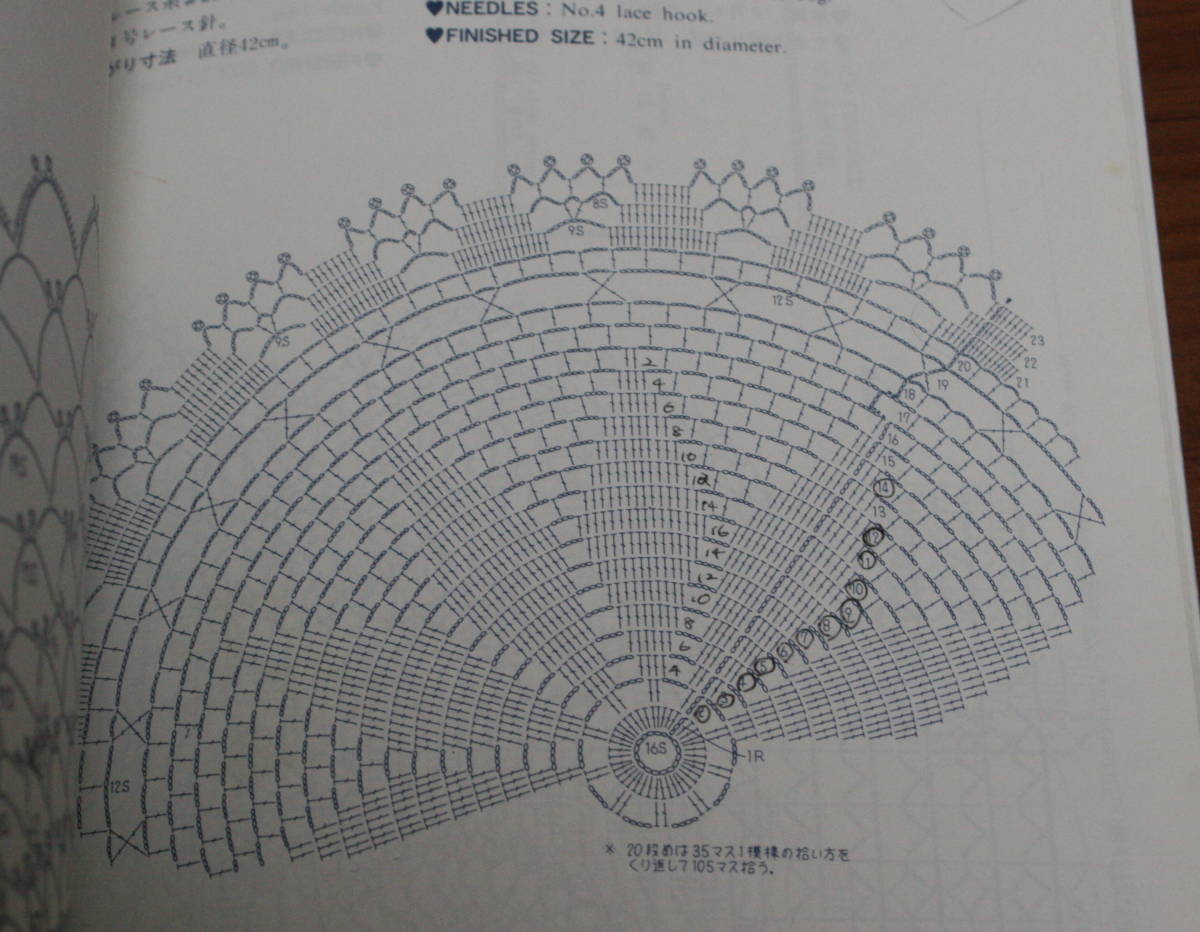 ★73★レース編み　パイナップル編み、方眼編み、モチーフつなぎ、ネット編み　レディブティックシリーズ no.359　古本★_画像6