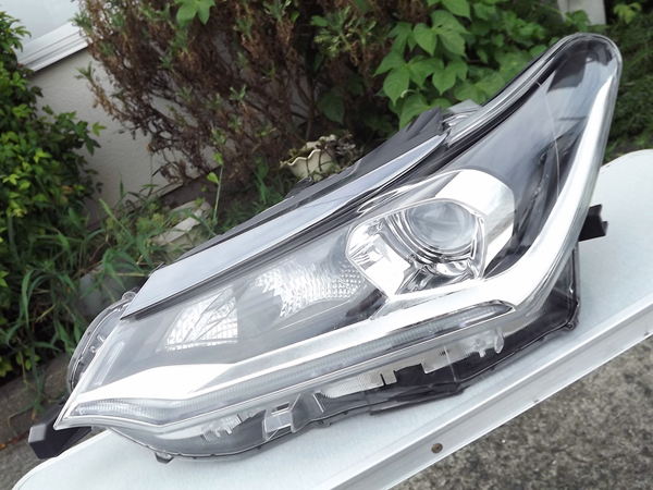 NZE161 カローラフィールダー ヘッドライト 左 ☆ カローラ フィールダー NRE161 LED 後期 ブラック ヘッド