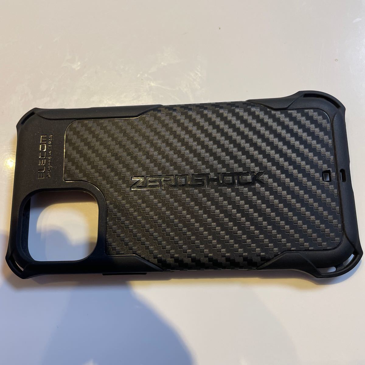 中古品 ELECOM エレコム ZEROSHOCK ゼロショックケース iPhone12mini用ケース