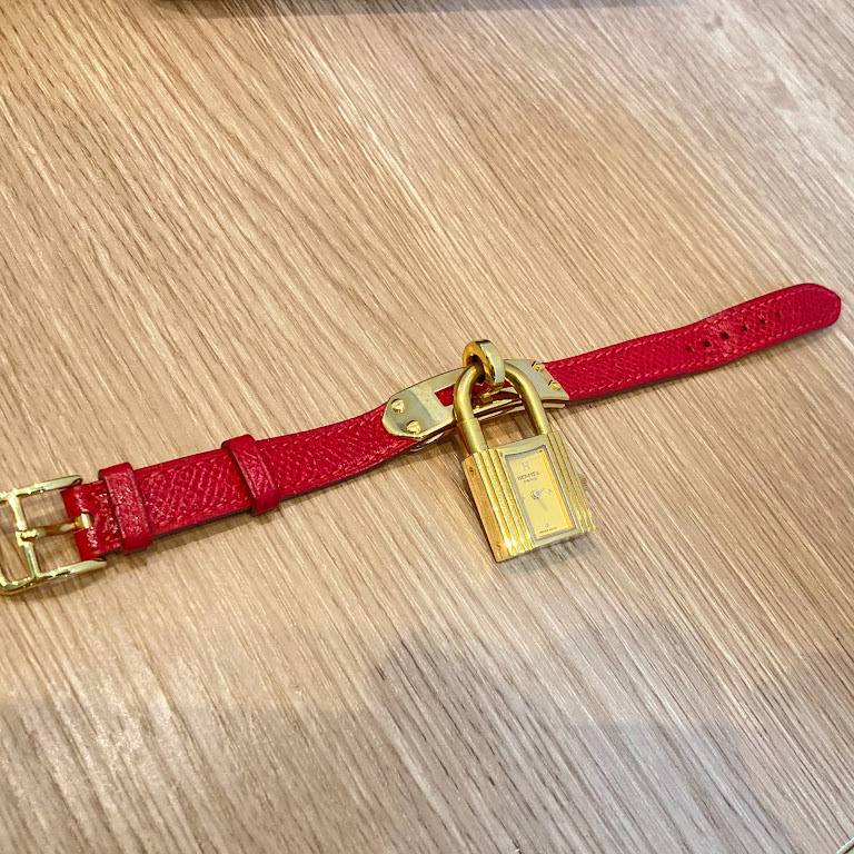 ☆ Herms エルメス ケリーウォッチ 不動 KE1201 カデナモチーフ 腕時計