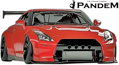 【M's】日産 R35 GT-R PANDEM リアフェンダー (ワイド ) 左右／／FRP GTR TRA京都 パンデム エアロ オーバーフェンダー_画像4