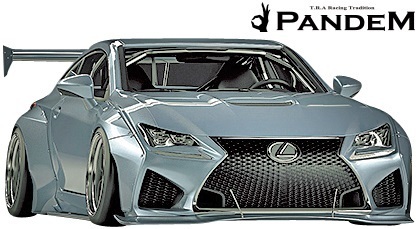 【M's】レクサス LEXUS RC-F USC10 (2014y-) PANDEM ワイドボディキット 6点 (FL+FF+RF+S+RD+GTW)／FRP RCF RC F TRA京都 パンデム エアロ_画像3