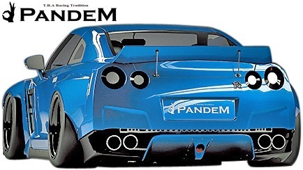 【M's】ニッサン R35 GT-R PANDEM ワイドボディKIT 9PCS (ダックテールウイング仕様)／／FRP TRA京都 パンデム エアロ オーバーフェンダー_画像4