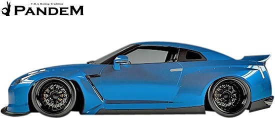 【M's】日産 R35 GT-R PANDEM ダックテールウイング ／ FRP TRA京都 パンデム エアロ スカイライン GTR ウイング レース_画像3