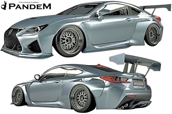 【M's】レクサス LEXUS RC-F USC10 (2014y-) PANDEM ワイドボディキット 6点 (FL+FF+RF+S+RD+GTW)／FRP RCF RC F TRA京都 パンデム エアロ_画像1