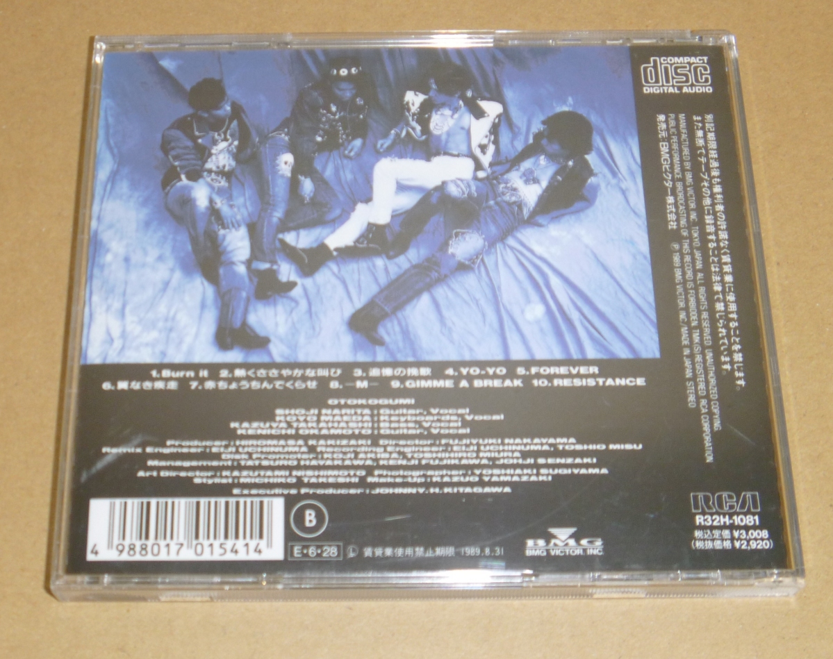 CD:男闘呼組/男闘呼組二枚目/BMGビクター/2ndアルバム/ジャニーズ/成田 