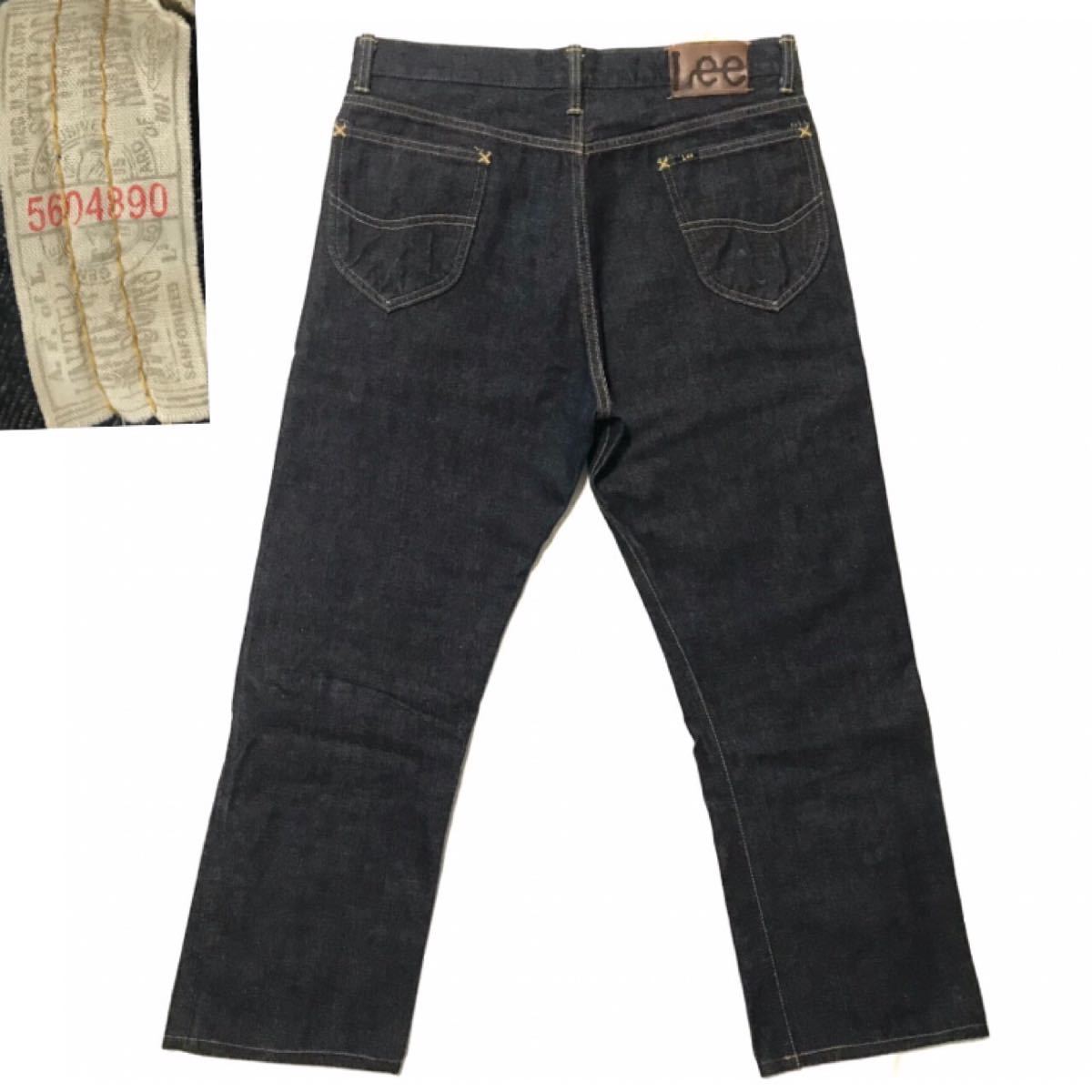 濃紺 復刻 90年代 ビンテージ Lee リー 50s 101B W34 ストレート 濃紺 復刻 90年代 ビンテージ Lee リー 50s 101B W34 ストレート