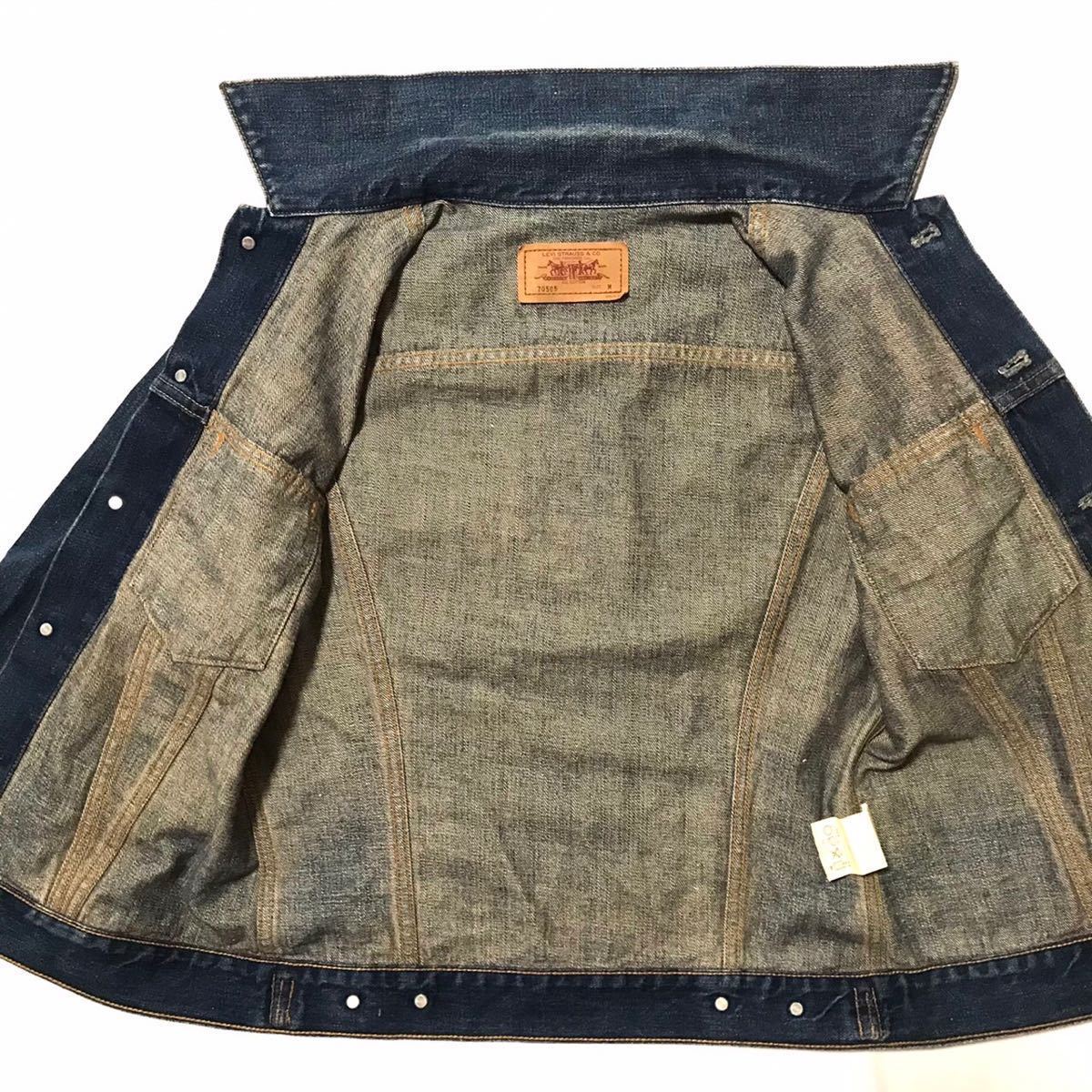 復刻 Levi's Gジャン 70505 メンズ M 38 デニムジャケット 3rd 復刻 Levi's Gジャン 70505 メンズ M 38 デニムジャケット 3rd