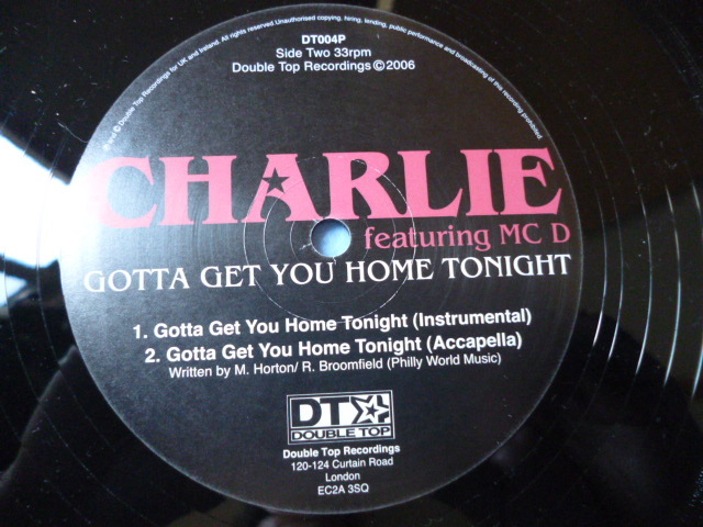 Charlie ft. MCD / Gotta Get You Home Tonight 試聴可　オリジナル盤 12 メロディアス・スムース R&B _画像3