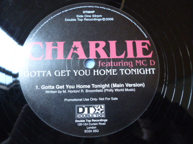 Charlie ft. MCD / Gotta Get You Home Tonight 試聴可　オリジナル盤 12 メロディアス・スムース R&B _画像2
