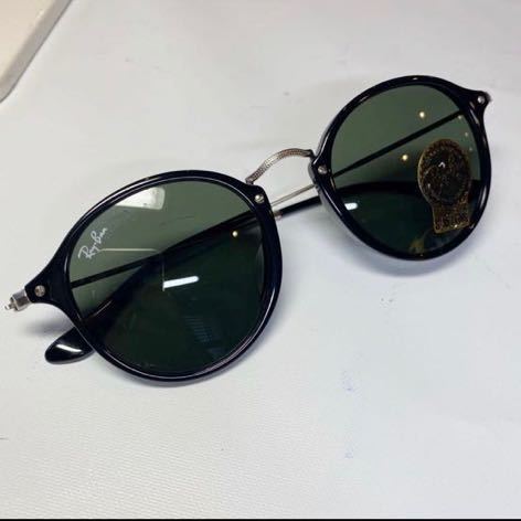 【新品未使用】RayBanレイバンRB2447-F 901 49□21 145 3N ラウンドサングラス G-15レンズ　生産終了モデル　レア　rb080809