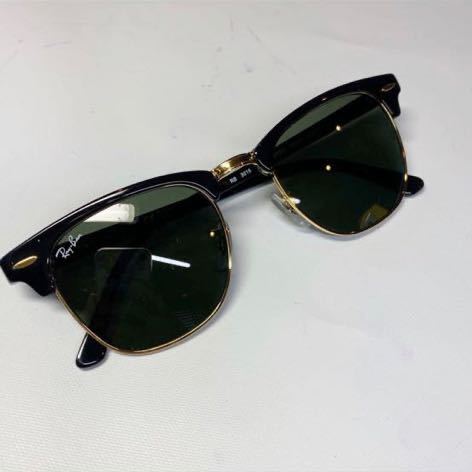 【新品未使用】レイバン Ray-Ban RB3016 クラブマスター CLUBMASTER W0365 49□21 3Nサングラス ブラックゴールド定価2.4万円rb081206_画像1