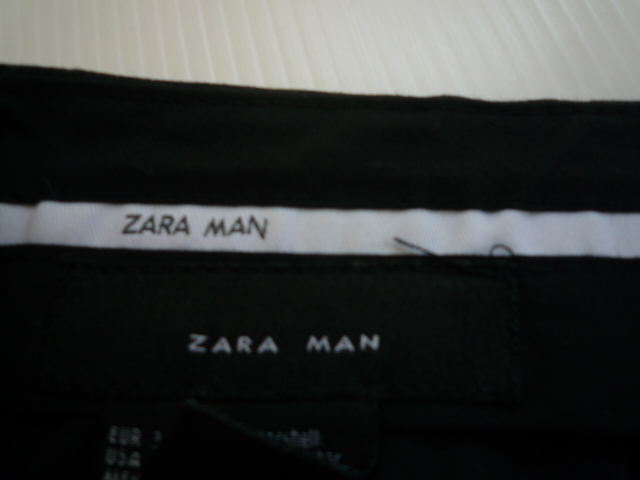 【お買い得！】　■ ザラメン ／ ZARA MAN ■　スラックス　黒系　メンズ　EUR38　（HR01M115）_画像3