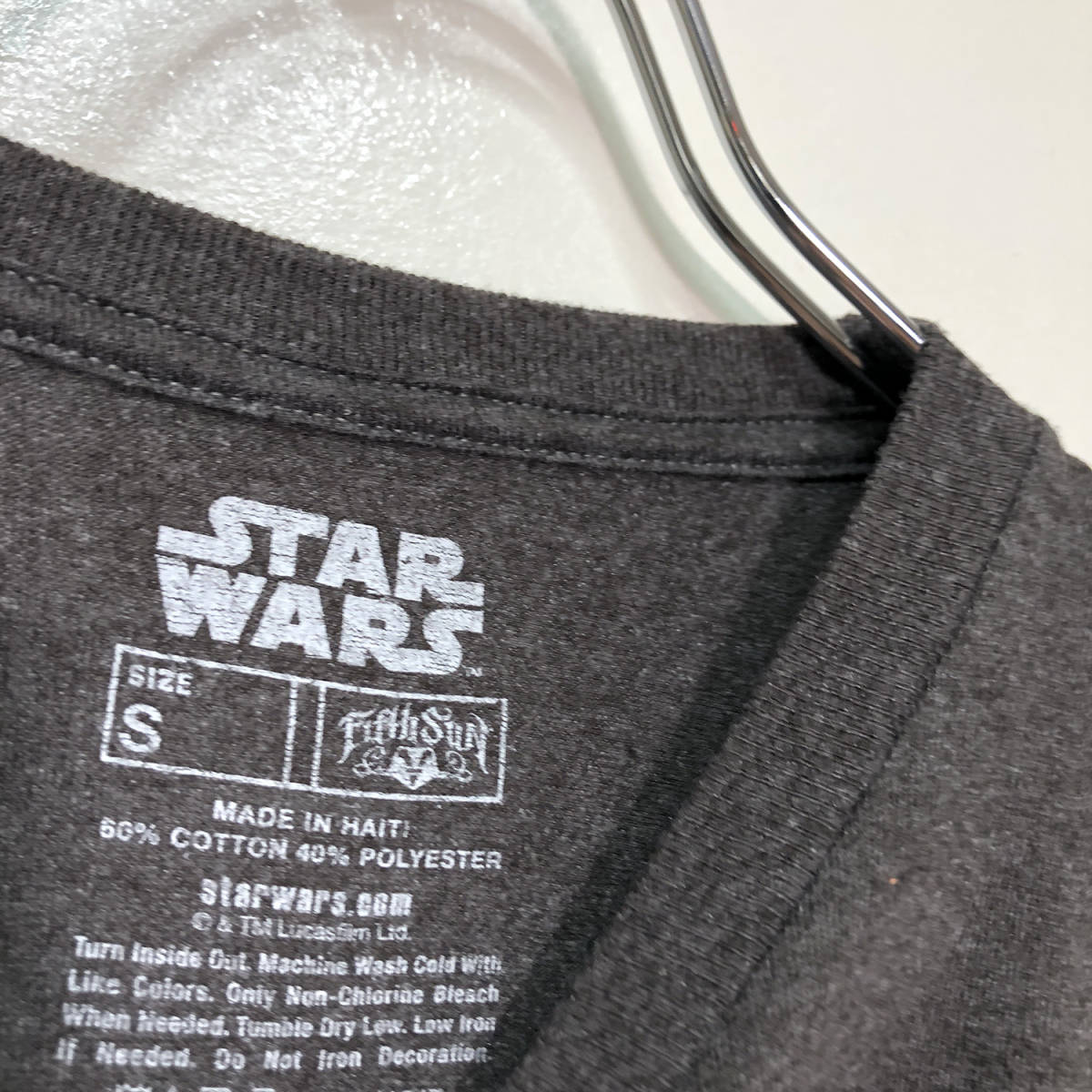 USA古着 半袖 Tシャツ STAR WARS スターウォーズ ダースベイダー チューバッカ メンズS BA1314