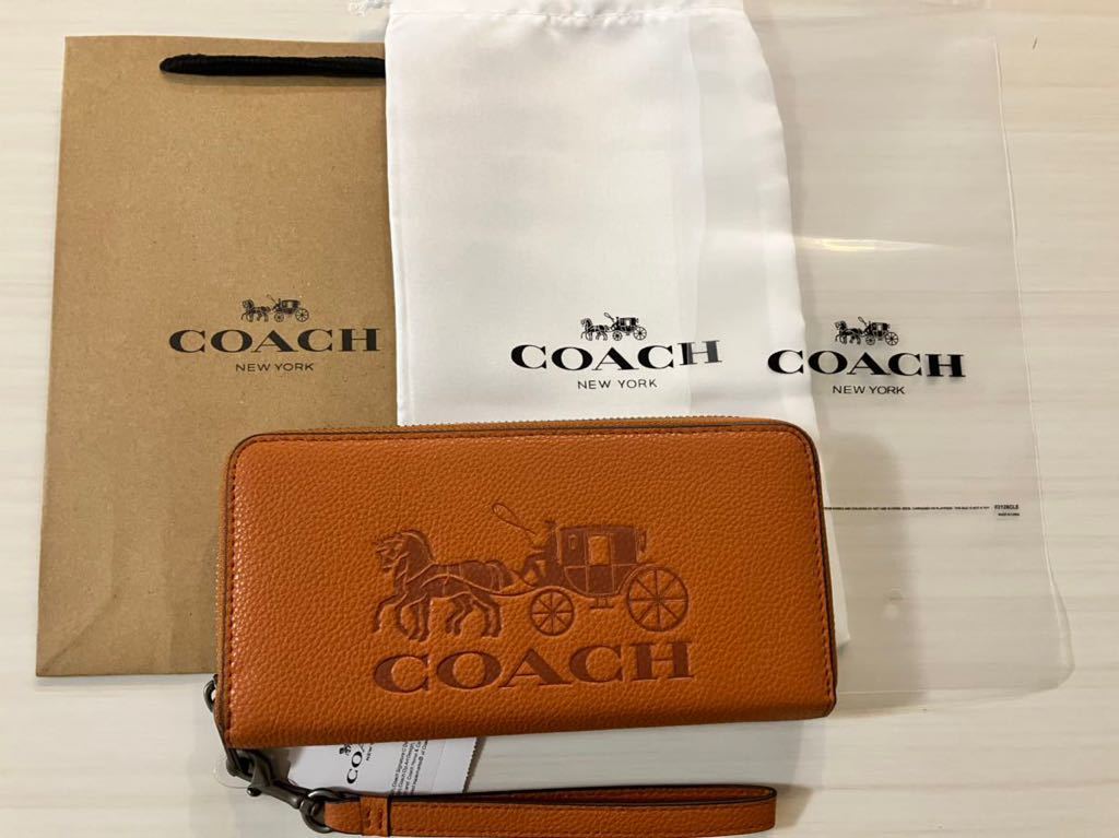 好評にて期間延長】 【新品】COACH 長財布 レディース メンズ ブラウン